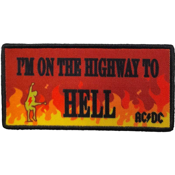 ACDC Highway To Hell Flames Patch