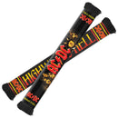 Black scarf with AC/DC logo and text on a white background