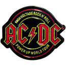 ACDC Pin Badge High Voltage Rock N Roll PWR UP World Tour Ex-Tour