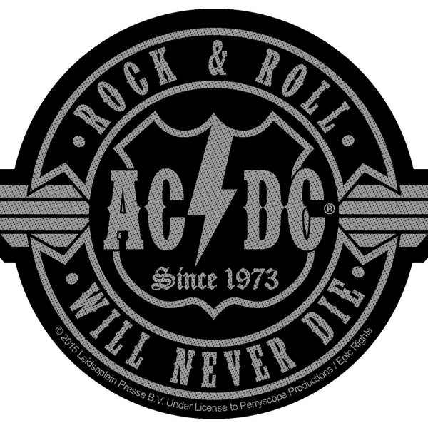 ACDC Rock N Roll Will Never Die Patch