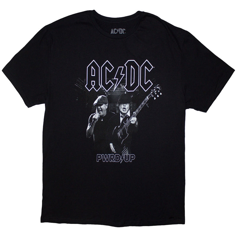 ACDC &nbsp;PWRD-UP B&amp;W Photo Unisex T-Shirt Black Ex-Tour
