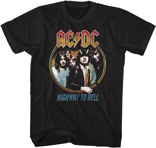 Acdc Highway to Hell Tricolor Unisex T-Shirt

