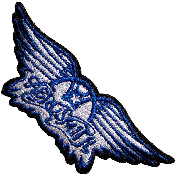 Aerosmith Wings Blue Woven Patch