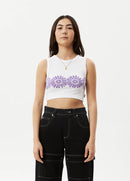 Afends Daisy Cropped Singlet White