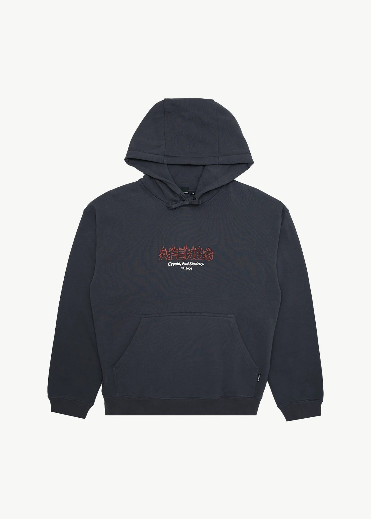 Afends - Ember - Pull On Hood - Charcoal