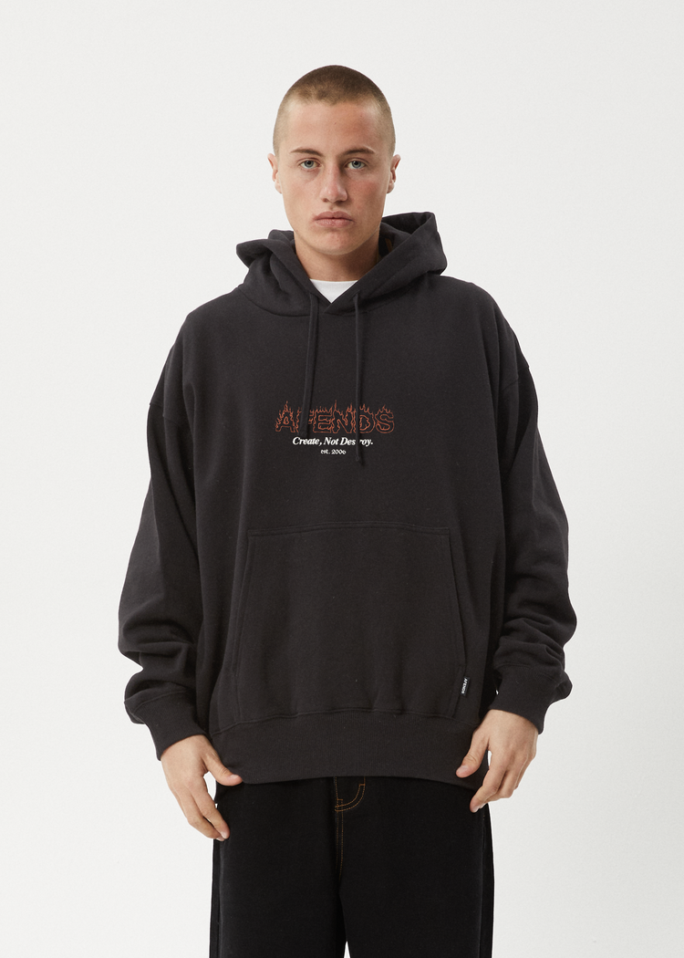 Afends - Ember - Pull On Hood - Charcoal
