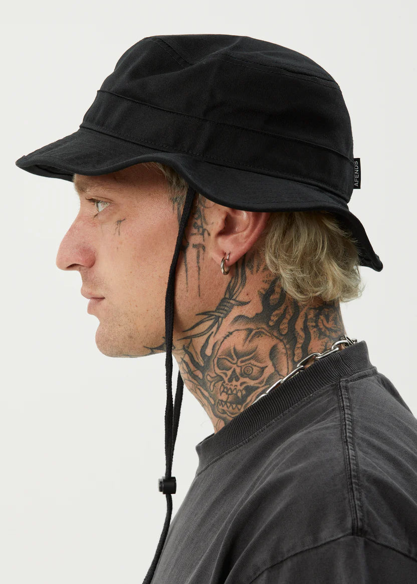 Afends Flame Bucket Hat Black