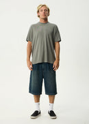 Afends Hemp Foundation Boxy Fit Tee Washed Sycamore