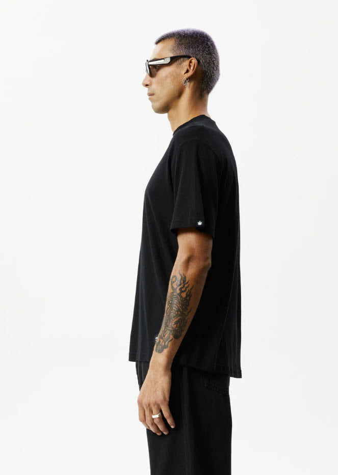 Afends Classic Hemp Retro T-Shirt Black