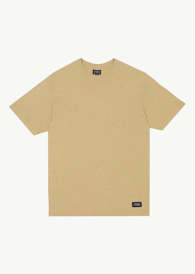 Afends Classic Hemp Retro T-Shirt Camel