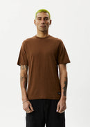 Afends Classic Hemp Retro T-Shirt Toffee