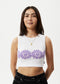 Afends Daisy Cropped Singlet White