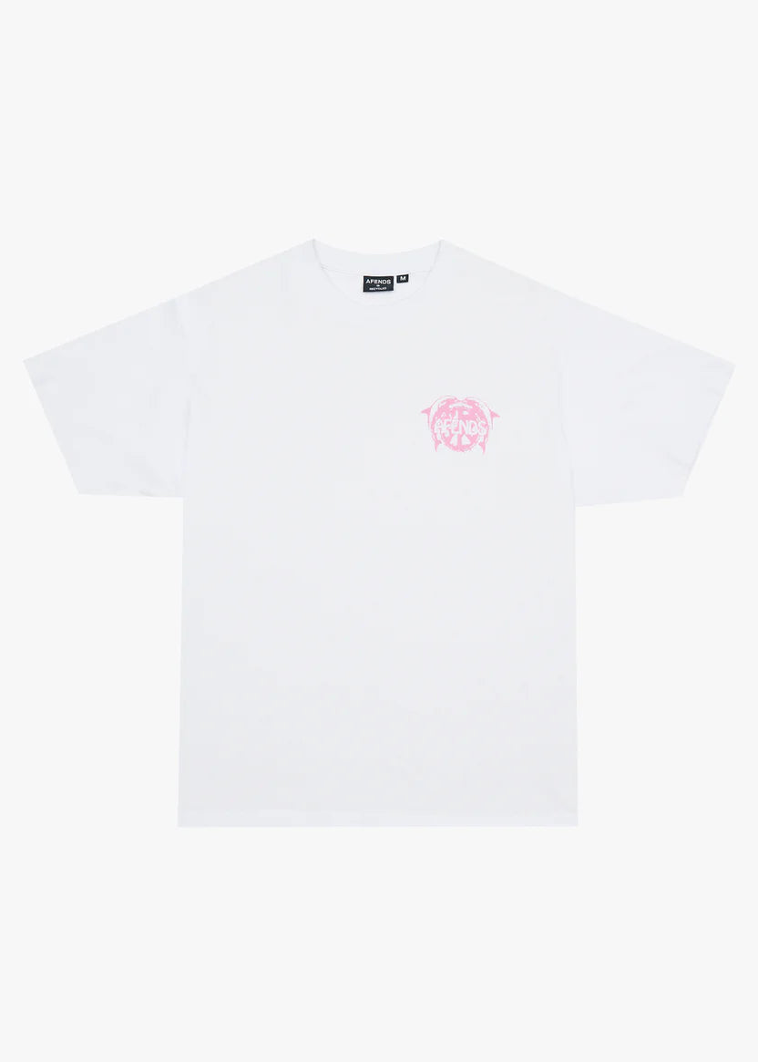 Afends Dolfends Boxy Tee White