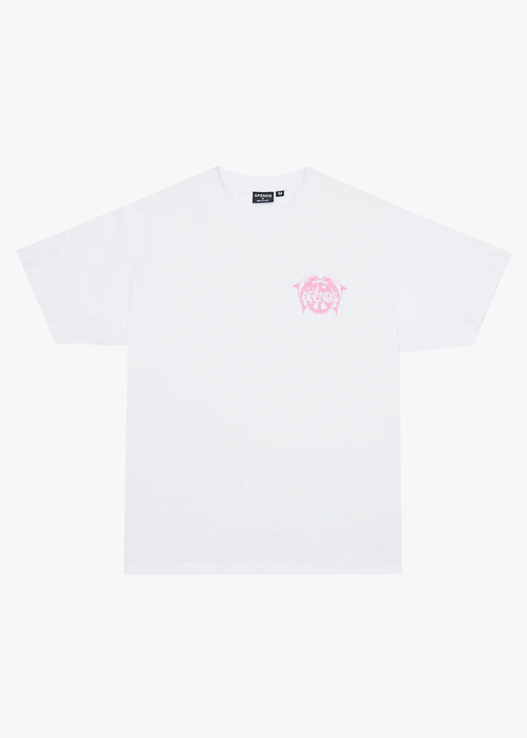 Afends Dolfends Boxy Tee White
