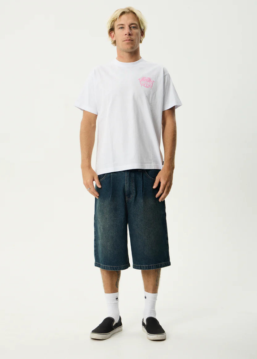 Afends Dolfends Boxy Tee White
