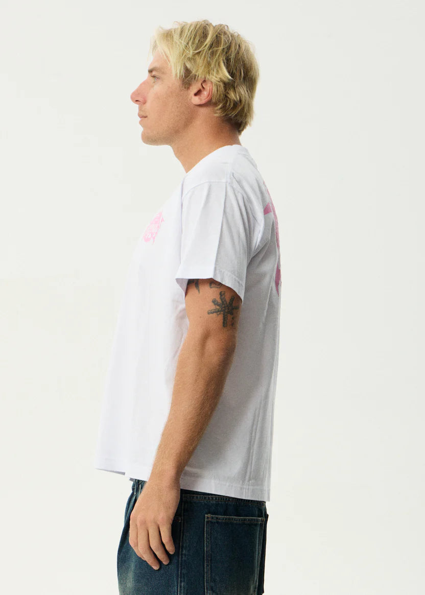 Afends Dolfends Boxy Tee White
