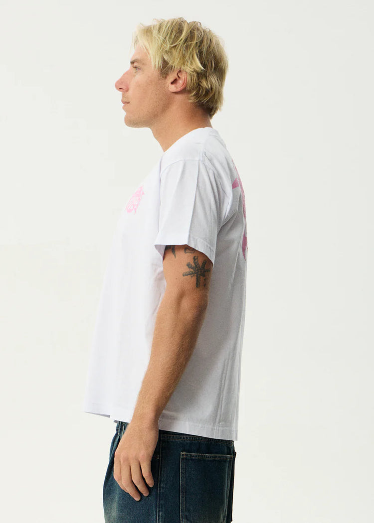 Afends Dolfends Boxy Tee White