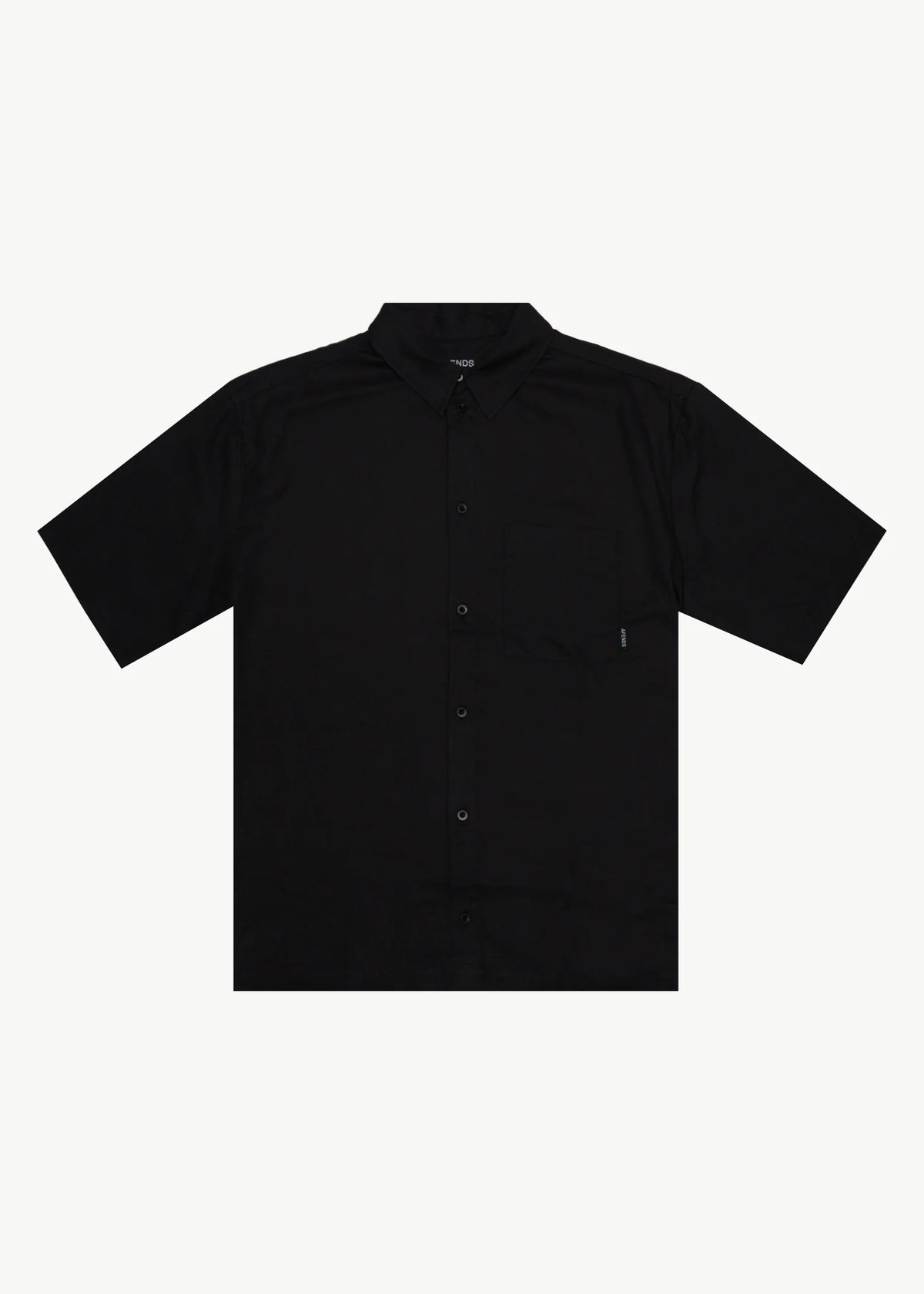 Afends Everyday Hemp Short Sleeve Shirt - Black