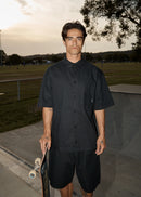 Afends Everyday Hemp Short Sleeve Shirt - Black