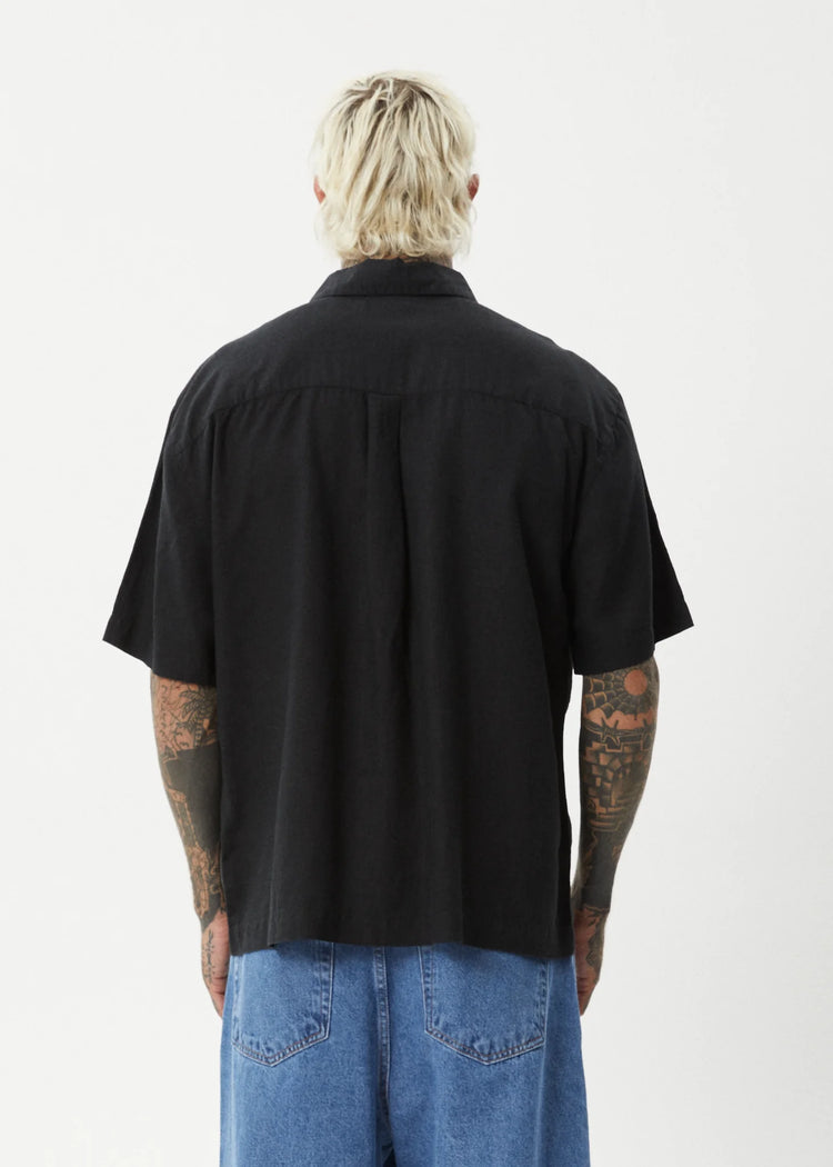 Afends Everyday Hemp Short Sleeve Shirt - Black