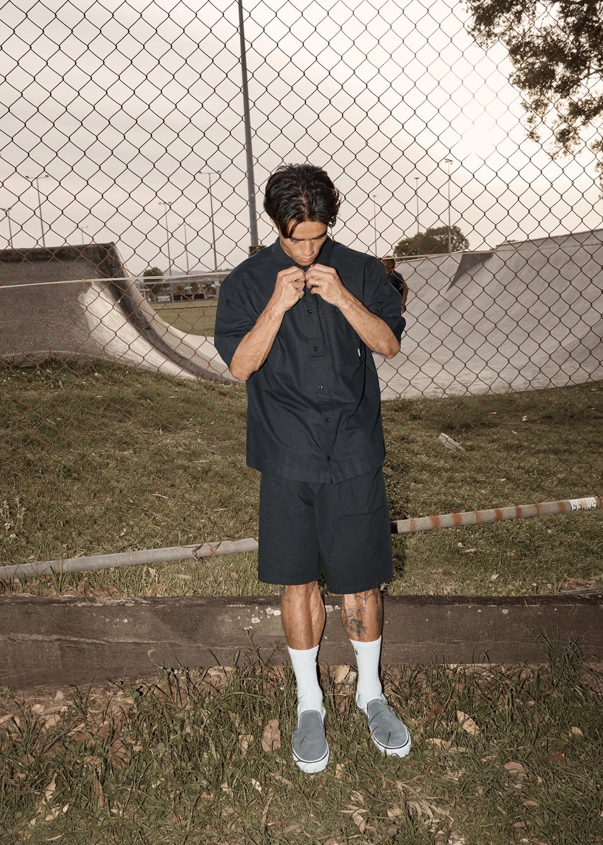 Afends Everyday Hemp Short Sleeve Shirt - Black