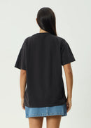 Afends Fly Away Oversized Tee Stone Black