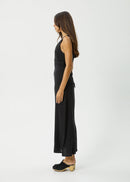 Afends Hemp Focus Seersucker Maxi Dress Black