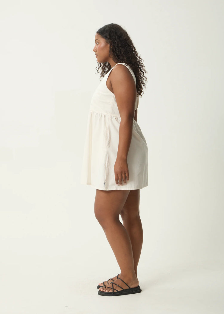 Afends Hemp Jesse Mini Dress Natural White