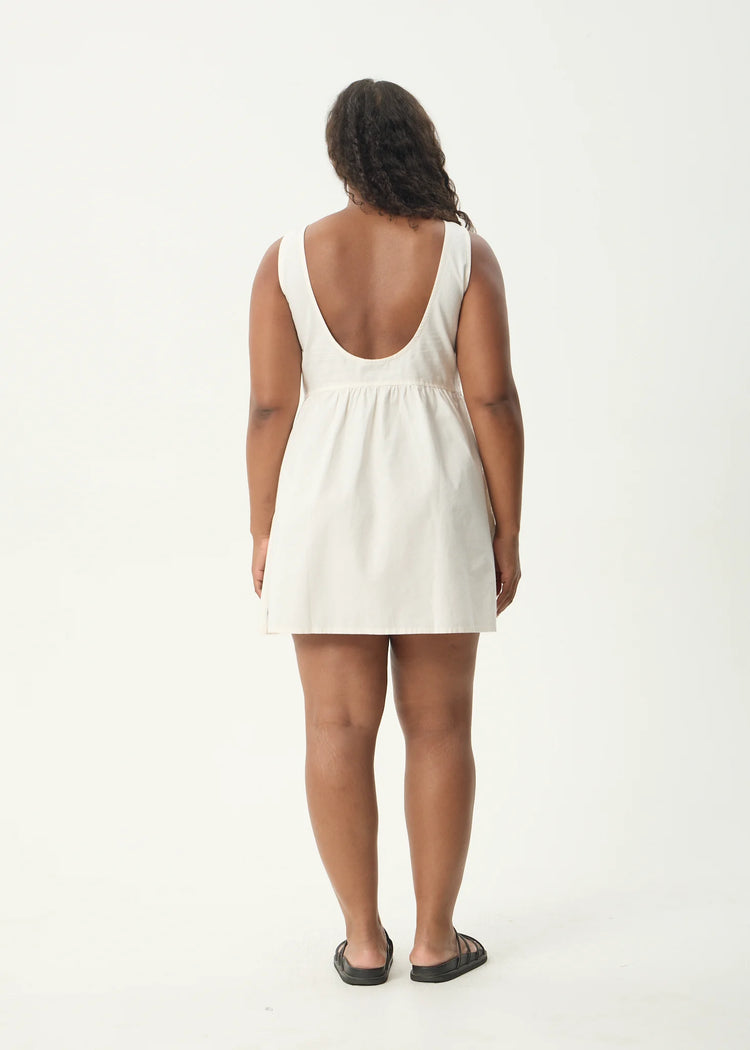 Afends Hemp Jesse Mini Dress Natural White