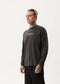 Afends High Utility Long Sleeve Tee Stone Black