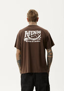 Afends High Utility Recycled Boxy Fit Tee Coffee