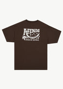 Afends High Utility Recycled Boxy Fit Tee Coffee