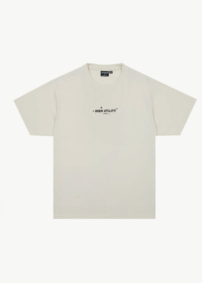 Afends - High Utility Recycled Boxy Fit Tee Moonbeam