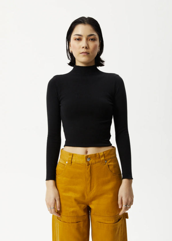Afends Iconic Hemp Ribbed Long Sleeve Top