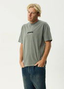 Afends Vinyl Retro Tee Washed Sycamore