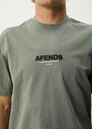 Afends Vinyl Retro Tee Washed Sycamore