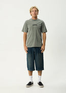Afends Vinyl Retro Tee Washed Sycamore