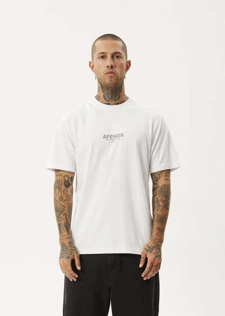 Afends Vinyl Retro Tee White