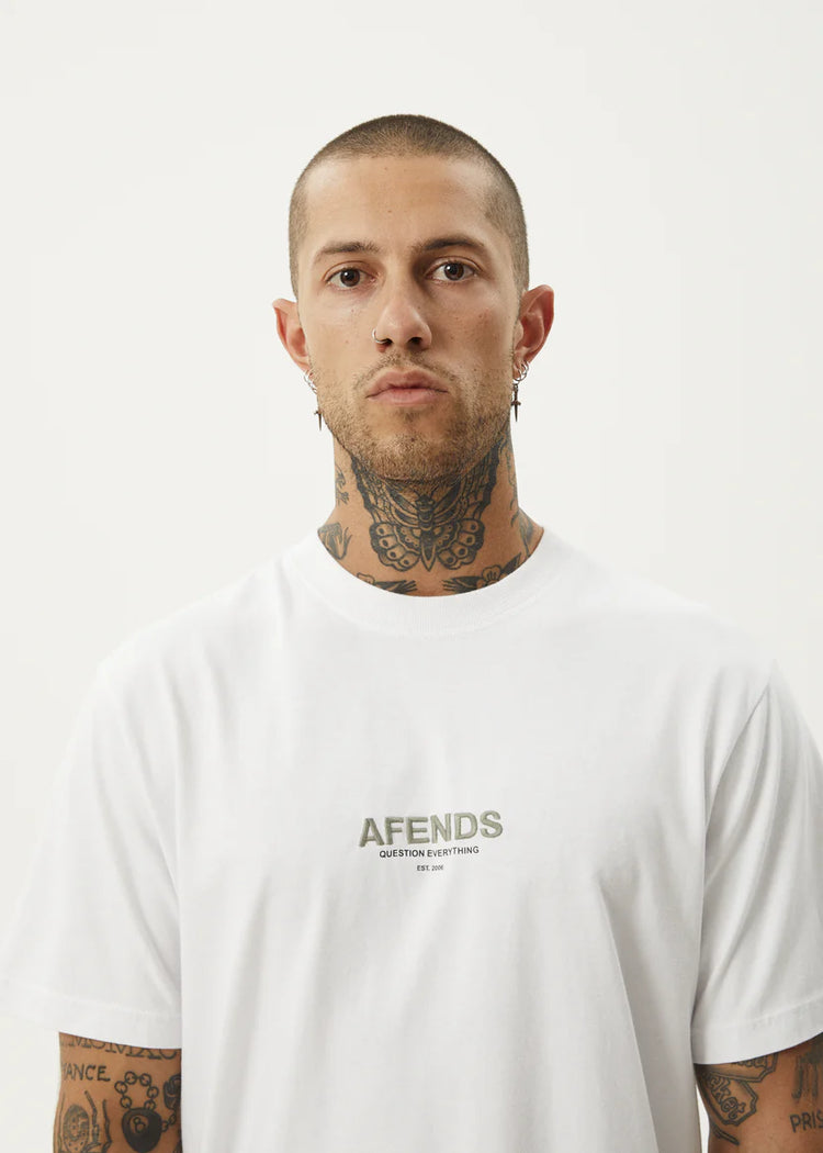 Afends Vinyl Retro Tee White
