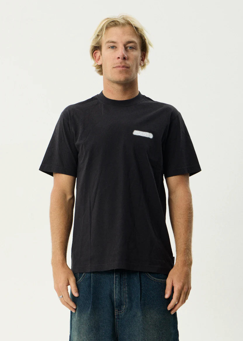 Afends X-Ray Tee Stone Black