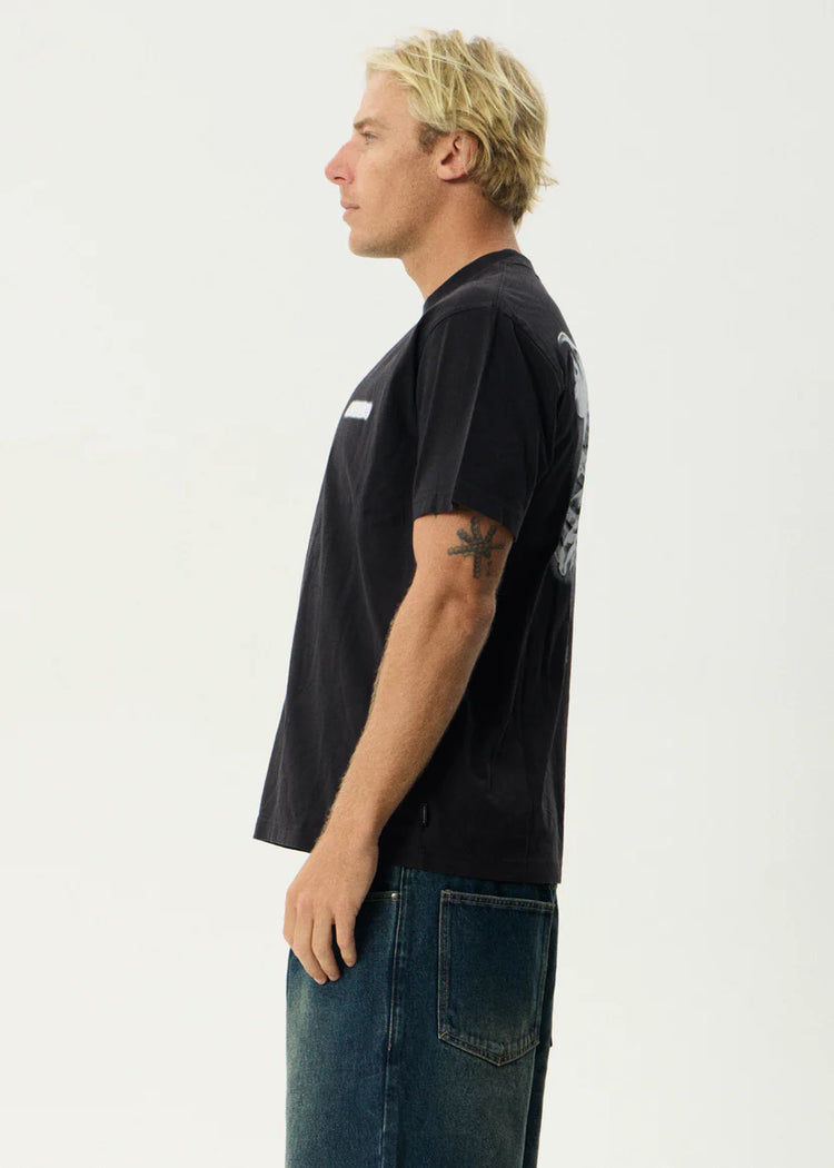 Afends X-Ray Tee Stone Black