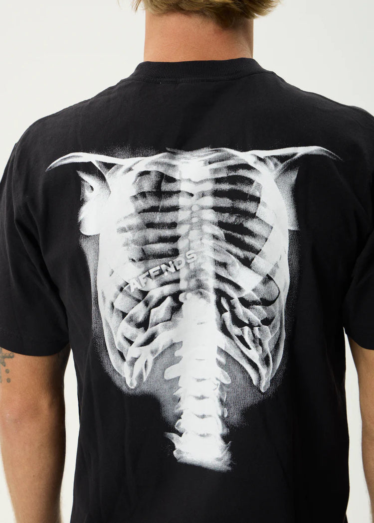 Afends X-Ray Tee Stone Black