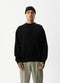 Afends Hemp Indica Crew Neck Jumper Black