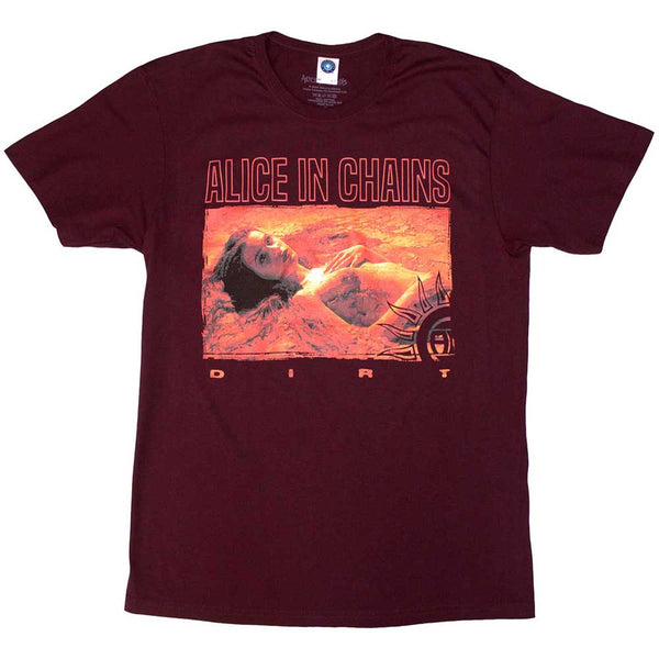 Alice In Chains Dirt Orange Unisex T-Shirt Maroon Red