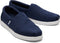 Toms Mens Alpargata FWD - Navy Recycled Cotton Canvas