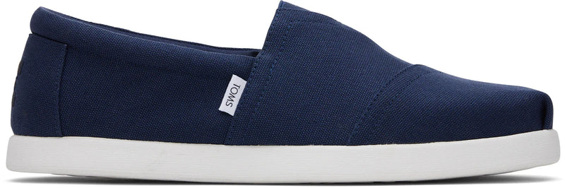 Toms Mens Alpargata FWD - Navy Recycled Cotton Canvas
