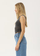 Afends Libra Sheer Drawstring Tank