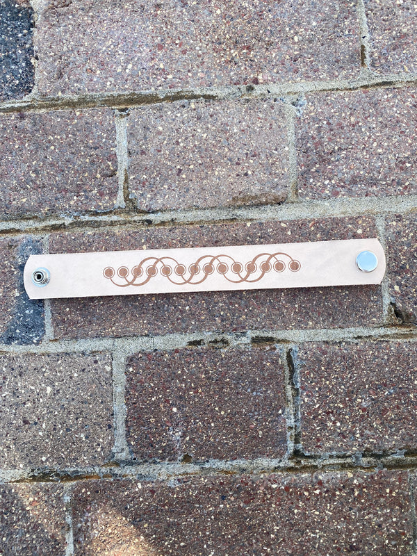 Leather Wristband F06