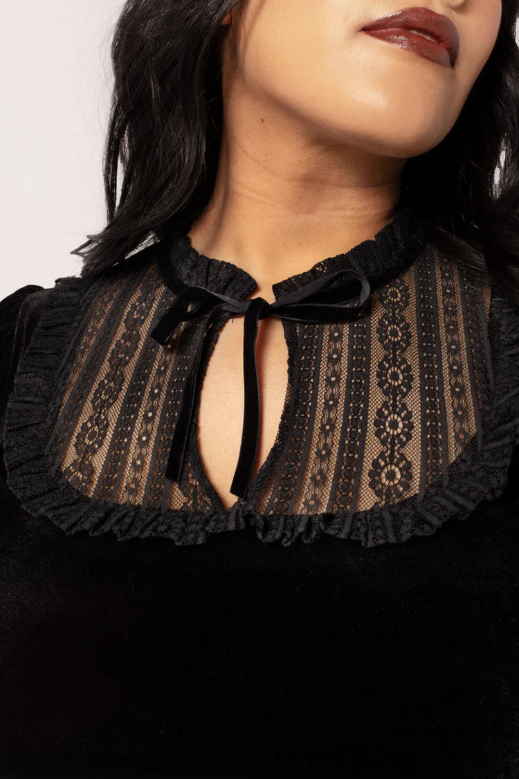 Hell Bunny Mourning Top Black