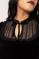 Hell Bunny Mourning Top Black